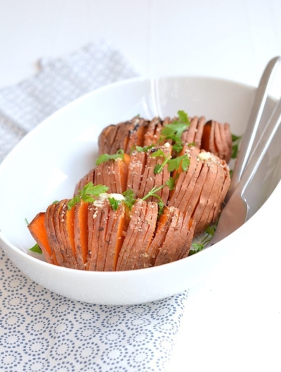 Hasselback Van Zoete Aardappel Uit Paulines Keuken