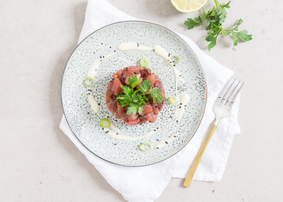 Kerst Voorgerecht Tonijntartaar Met Wasabi Mayonaise Uit Pauline S