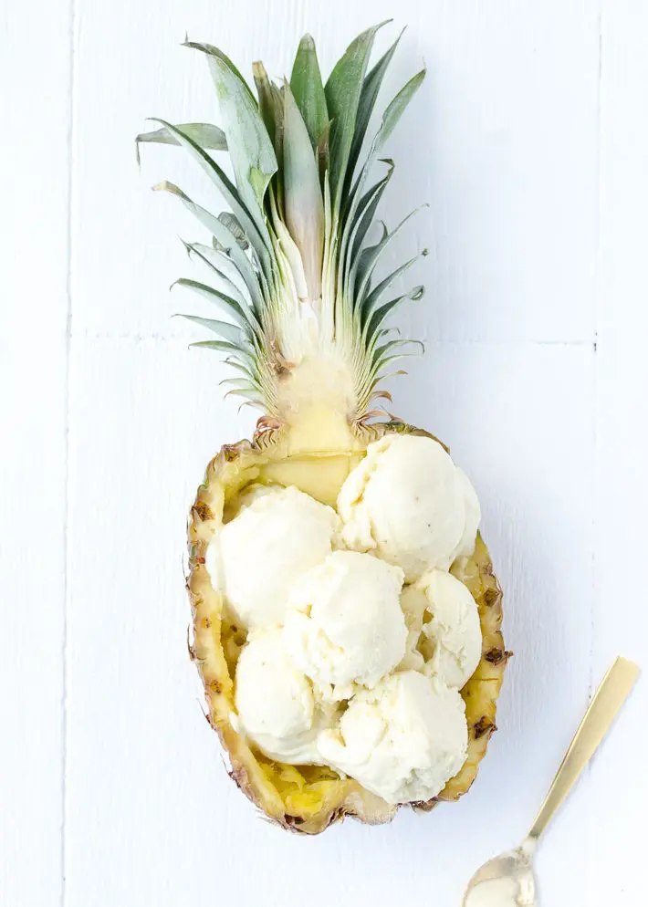 Ananas kokos ijs