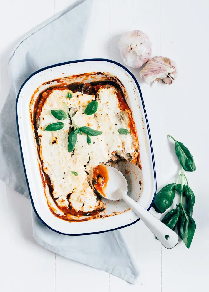 Aubergine lasagne