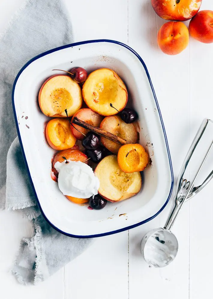 Geroosterd steenfruit