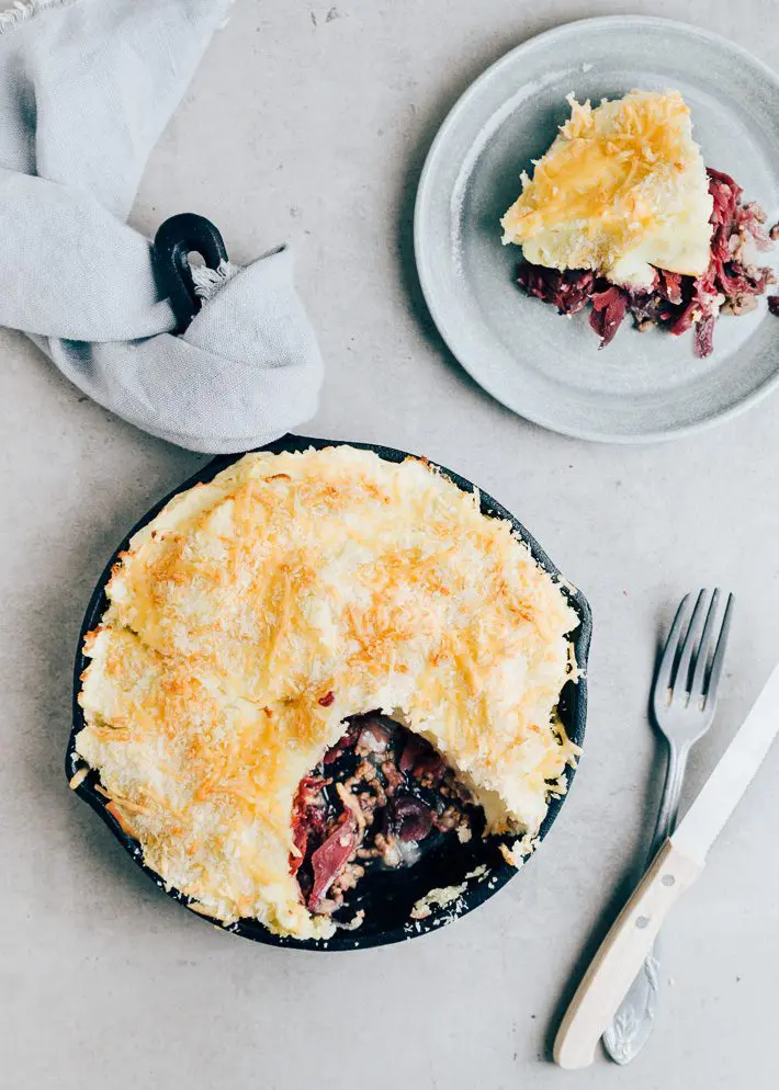 Ovenschotel met rode kool