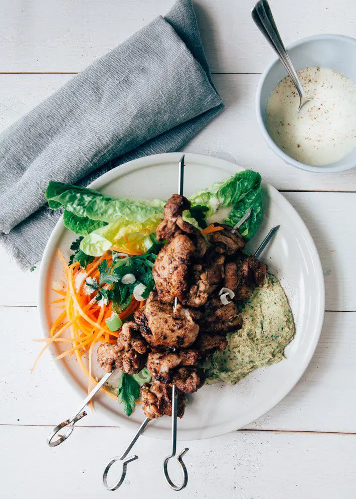 Kip kebab recept