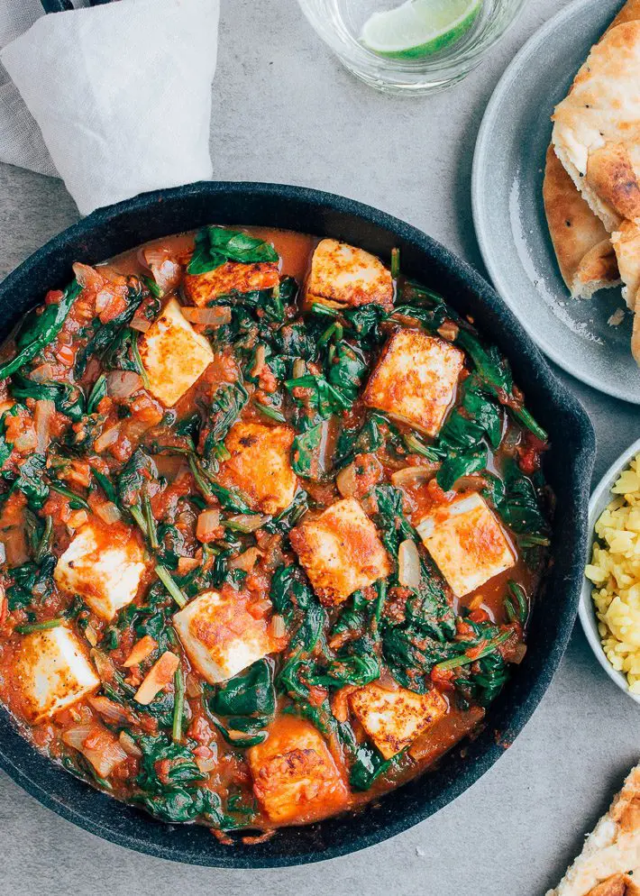 vegetarische curry met paneer