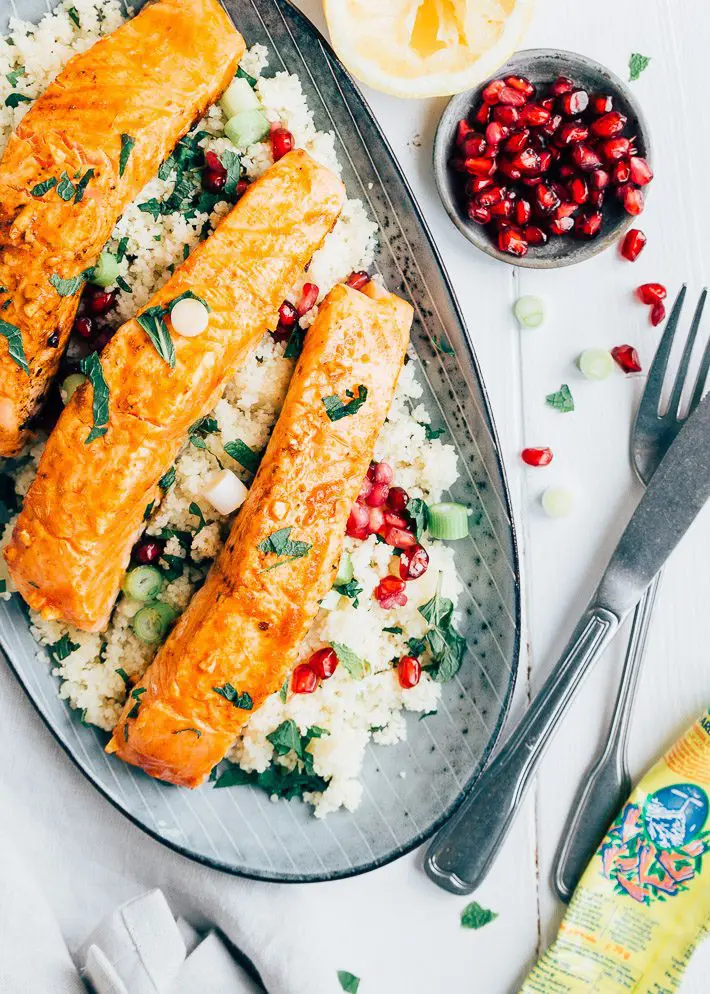 zalm met harissa