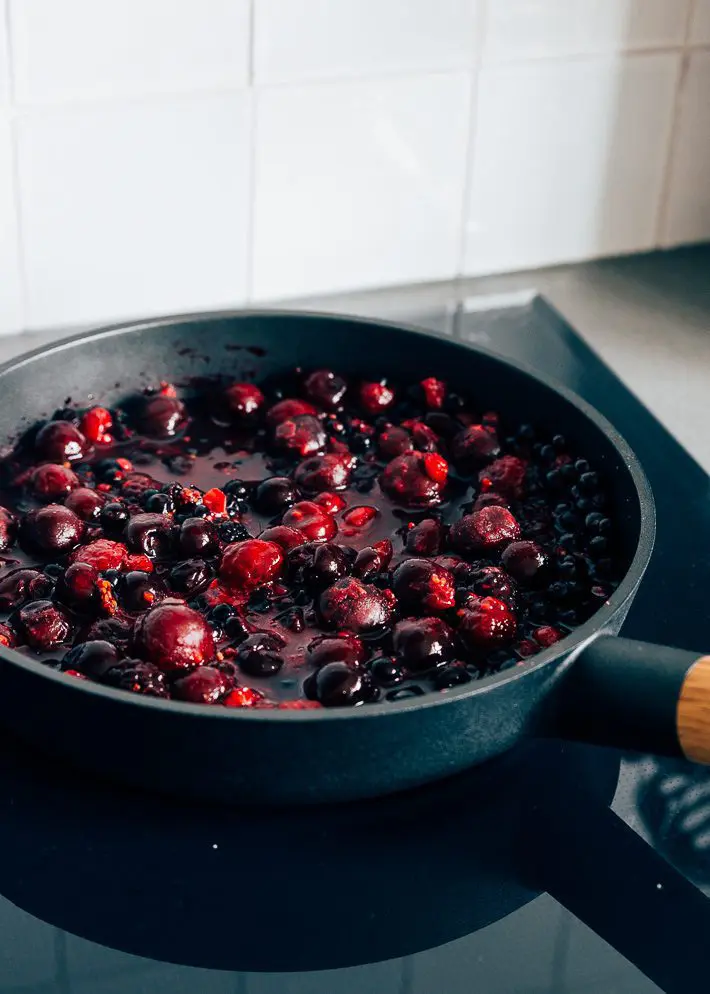 warm fruit uit de oven