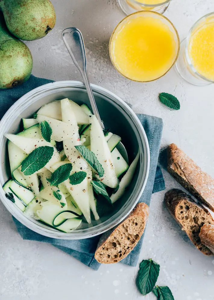 Recept salade peer courgette