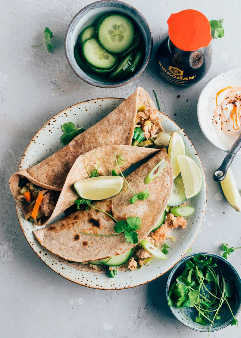 oosterse wraps - snelle avondmaaltijd