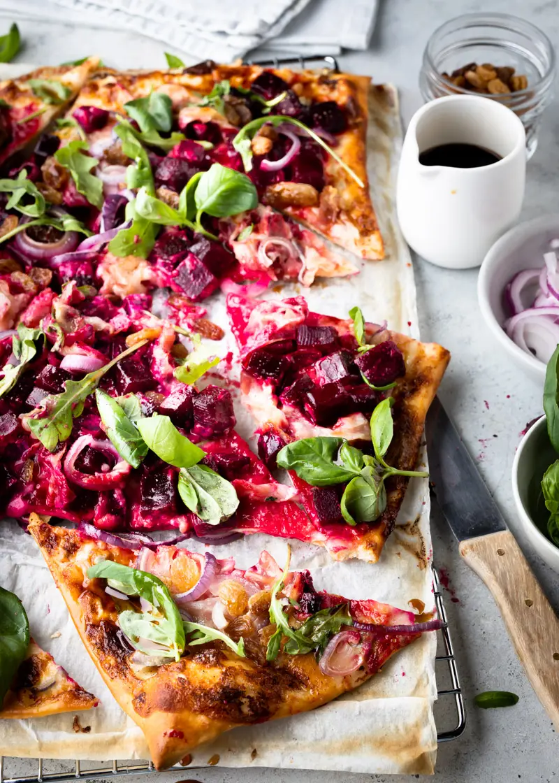 Flammkuchen met bietjes