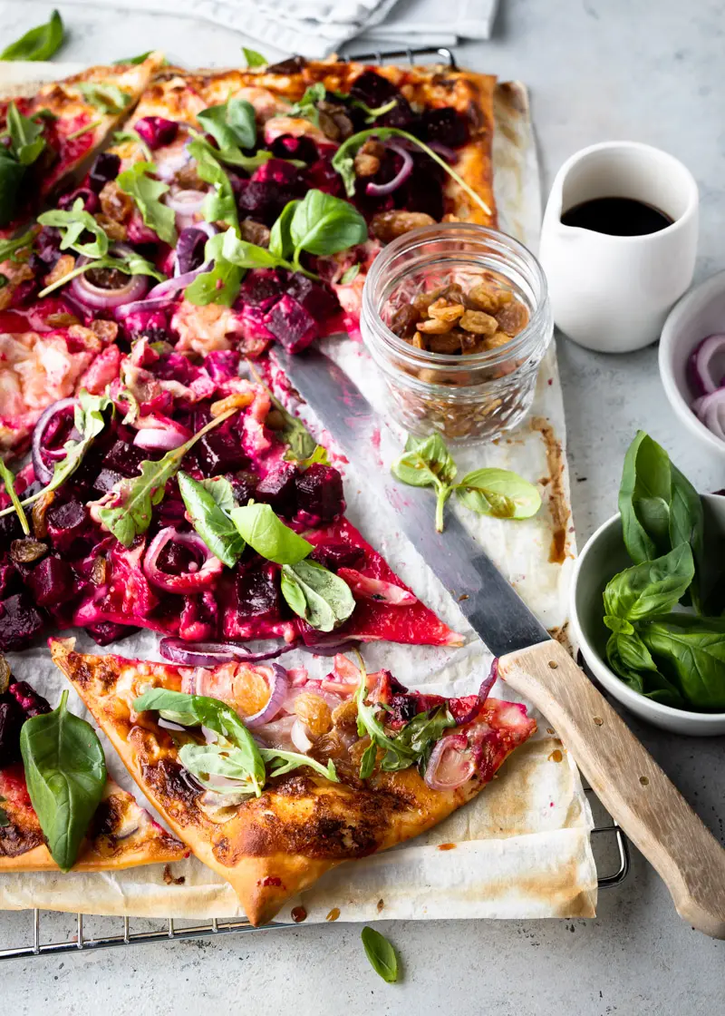 Flammkuchen met bietjes