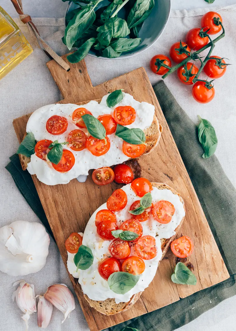 Bruschetta met burrata