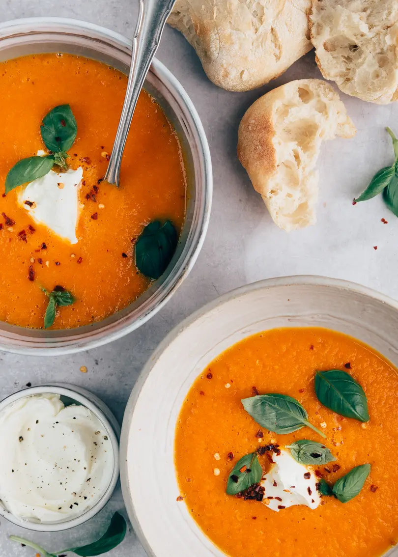 Geroosterde groentesoep