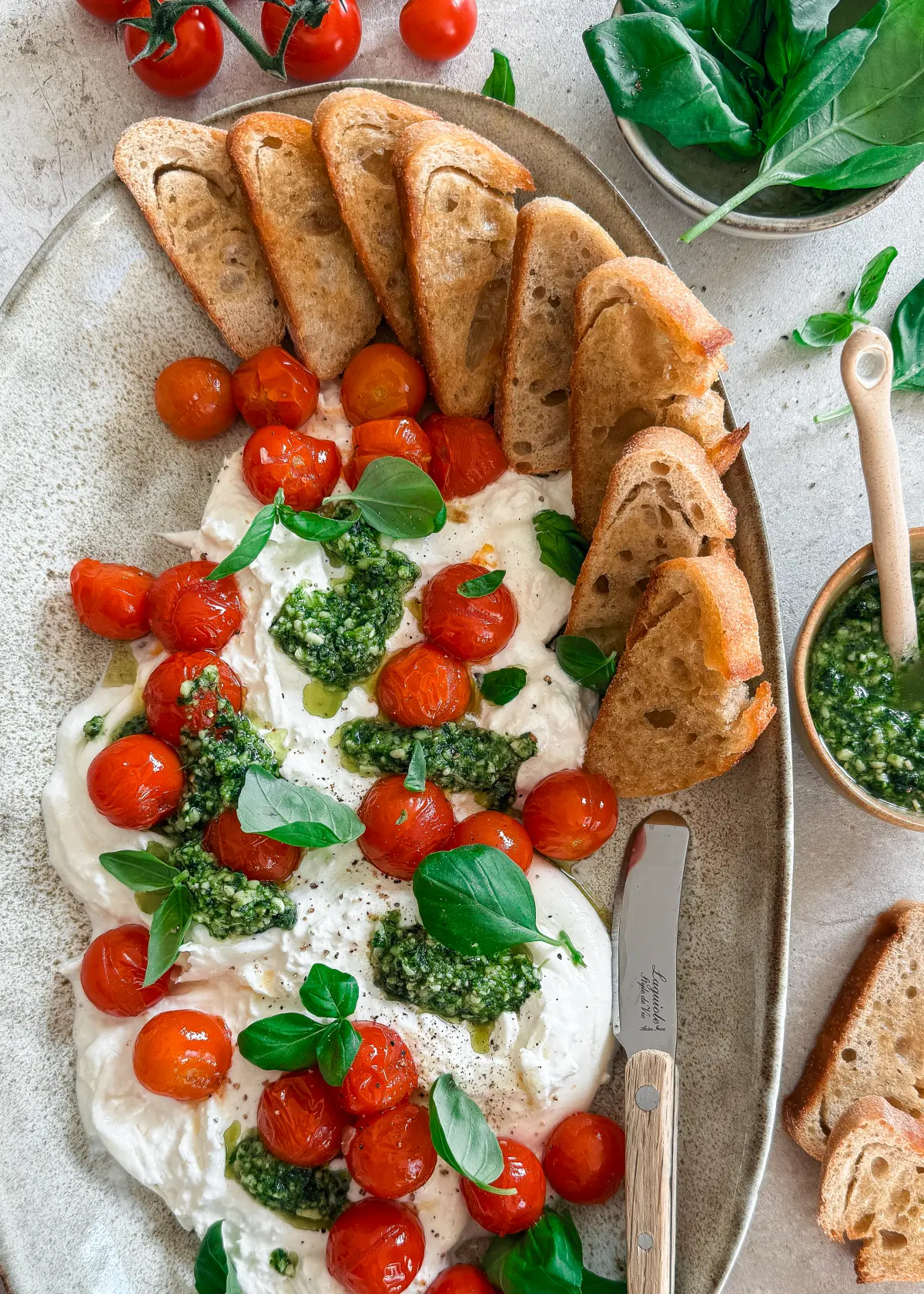 burrata met tomaten