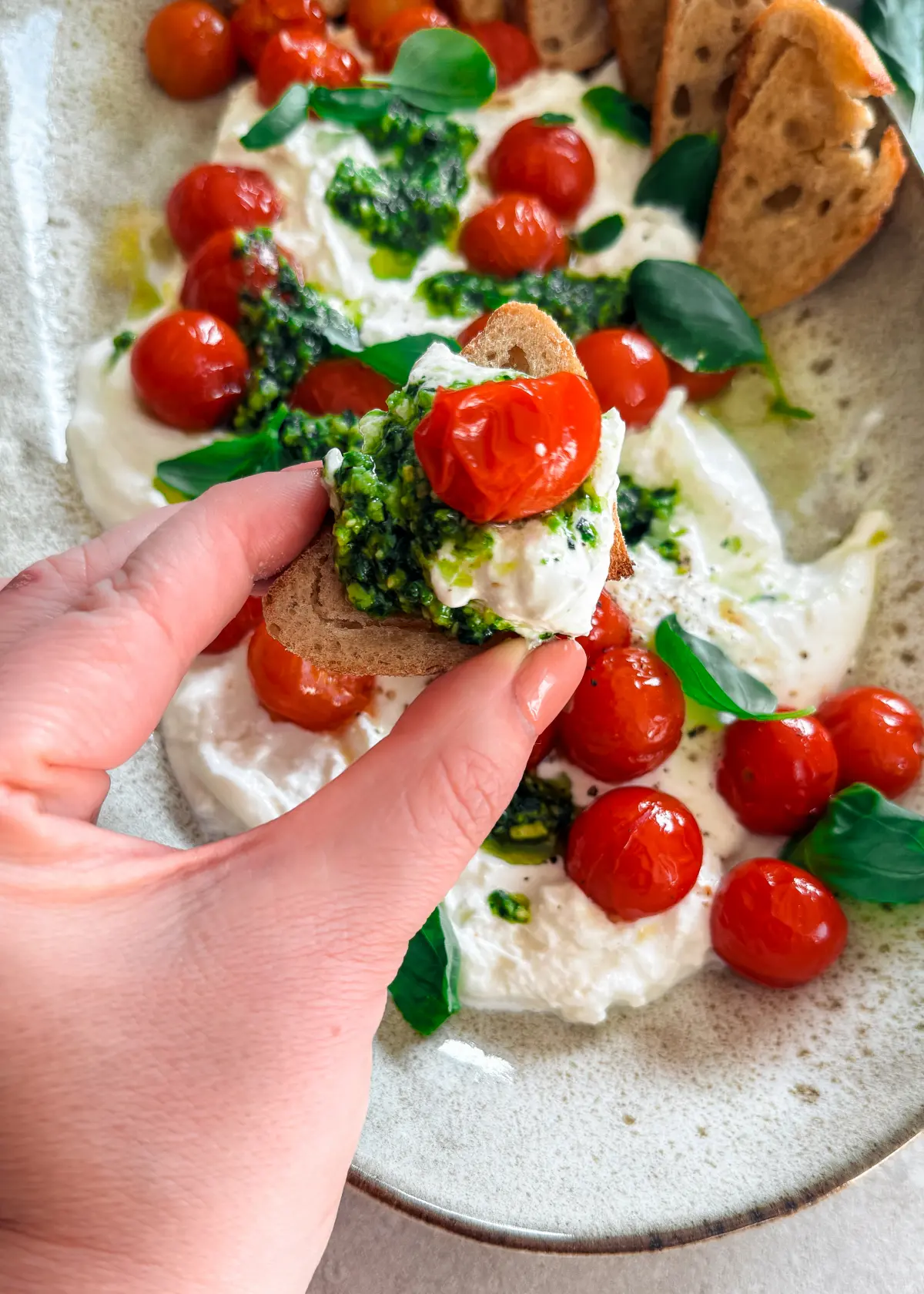 crostini burrata