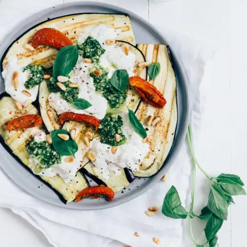 Aubergine carpaccio