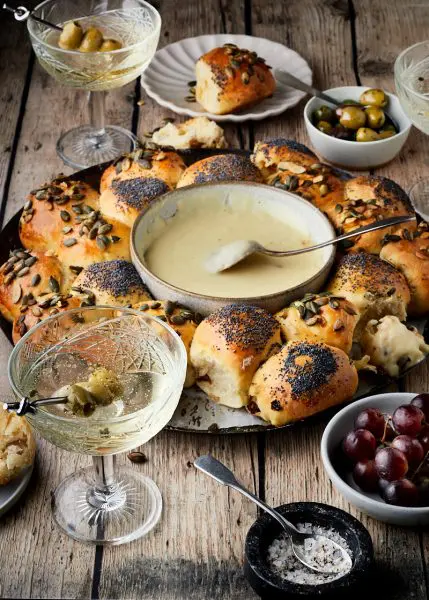 Breekbrood met kaasfondue