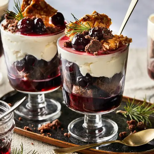 Chocolade trifle met brownies: het perfecte kerst toetje