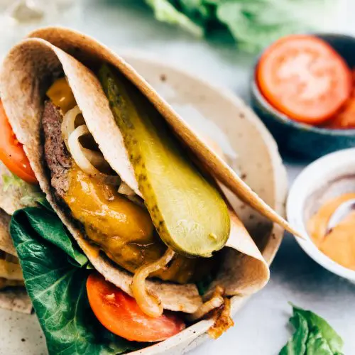 Cheeseburger wrap