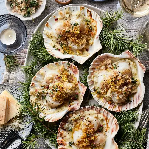 Gegratineerde coquilles