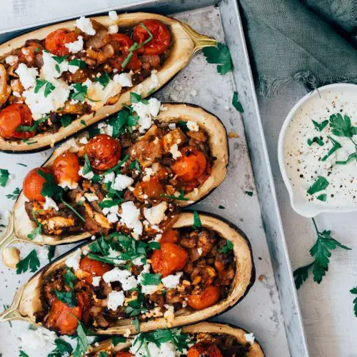 Gevulde aubergine recept