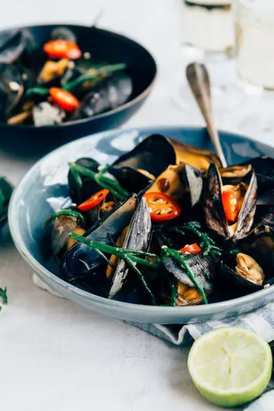 Recept gewokte mosselen