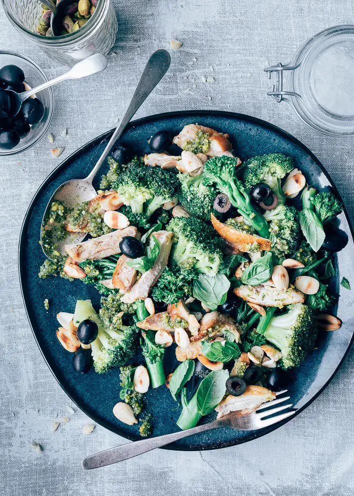 Pasta pesto met broccoli