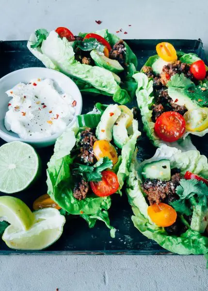 Mexicaanse sla wraps - Mexicaanse hapjes