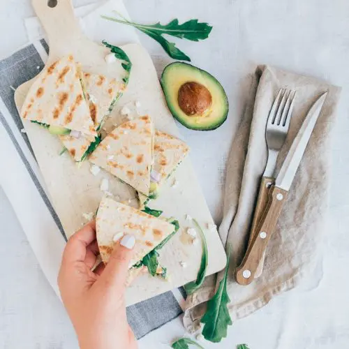 Quesadilla's met avocado