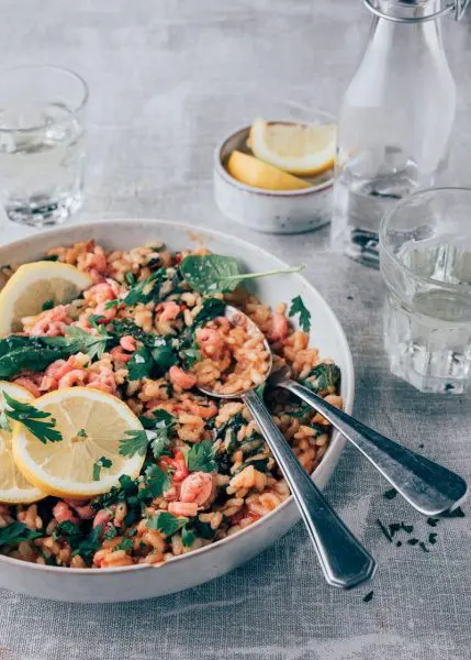 Risotto met garnalen