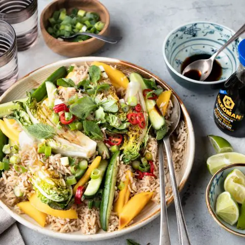 Rijstsalade met mango