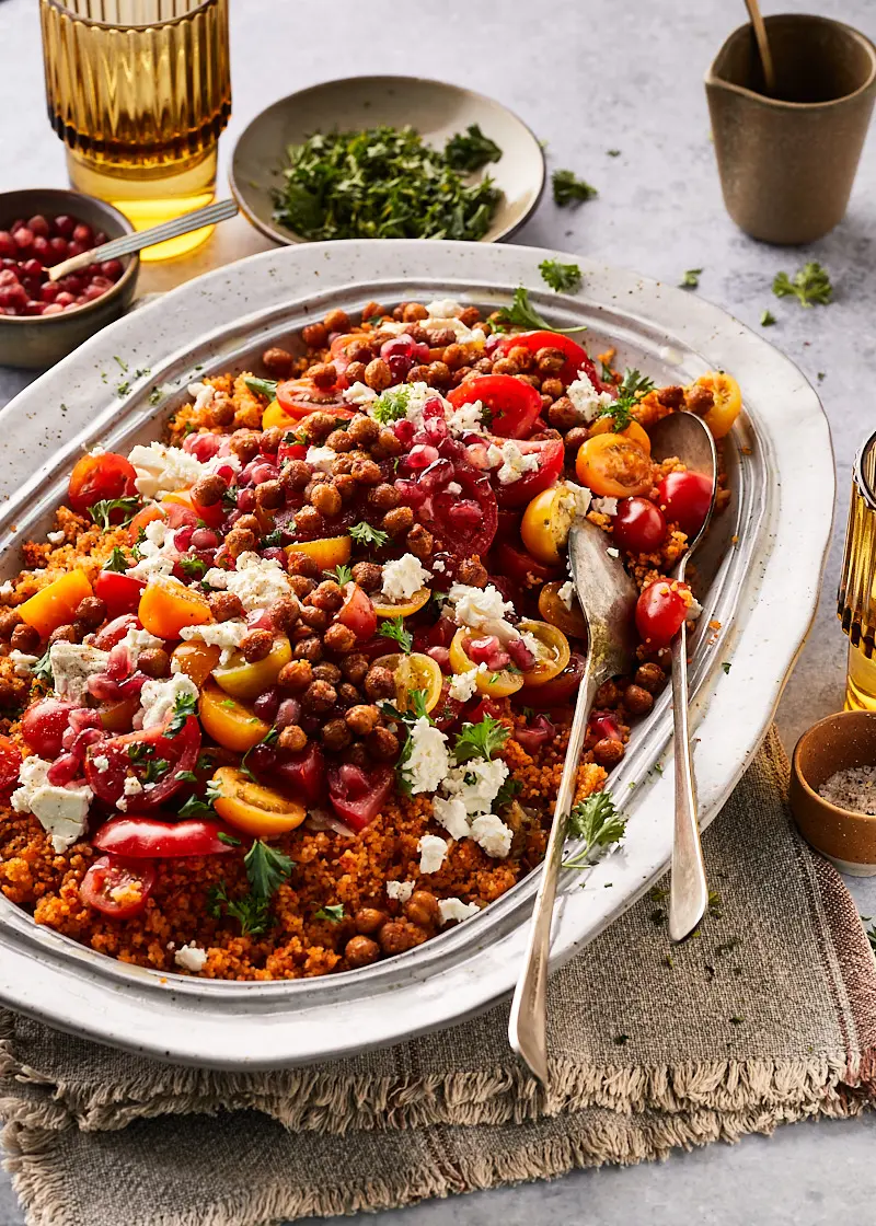 Tomatencouscous met feta
