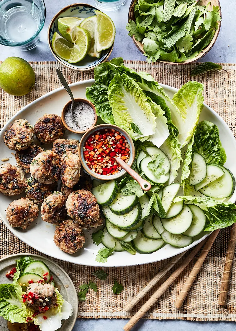 Vietnamese gehaktballetjes van Ottolenghi