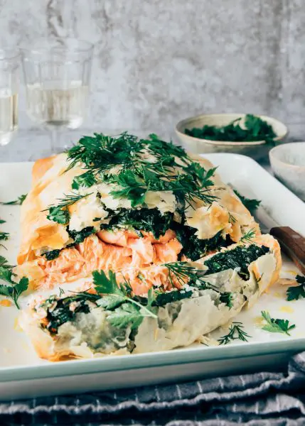Zalm in filodeeg