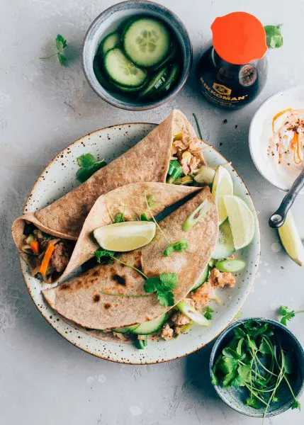 oosterse wraps - snelle avondmaaltijd