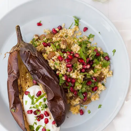 gepofte aubergine