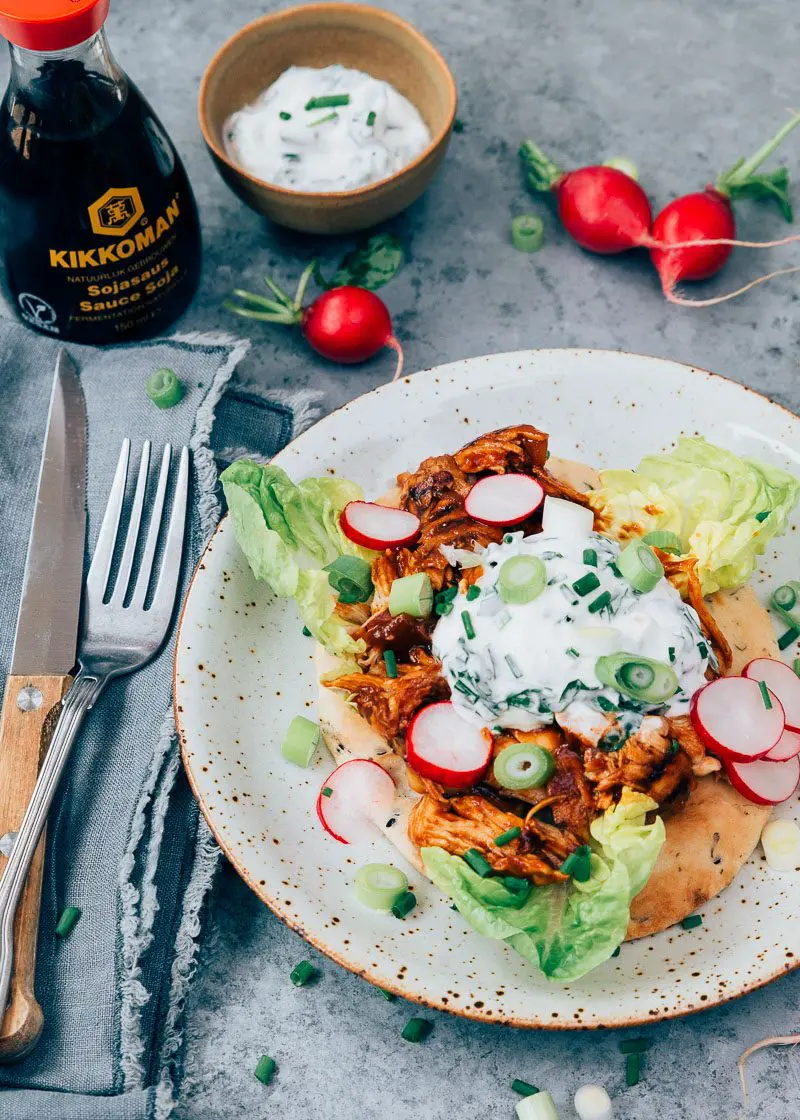 Asian pulled chicken