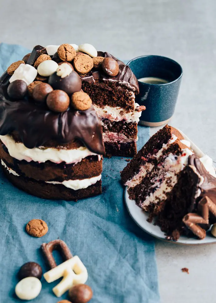 Sinterklaastaart met strooigoed