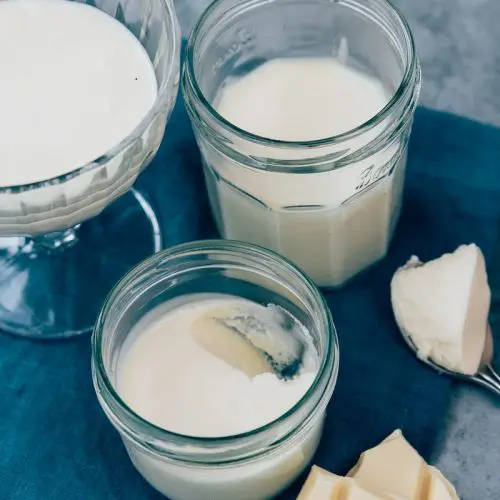 witte chocolademousse