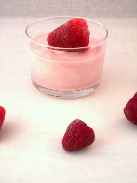 aardbeien yoghurt bavarois
