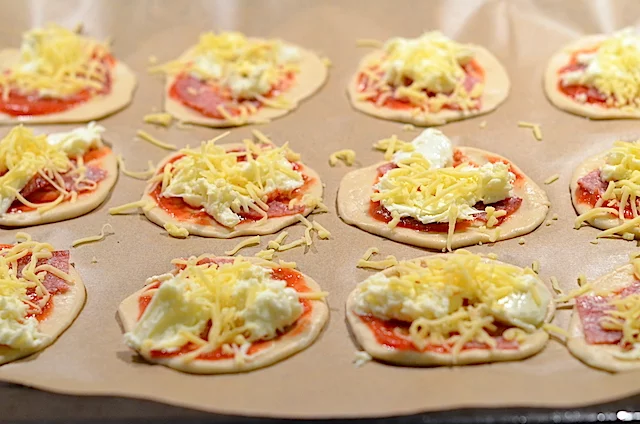mini pizza's maken