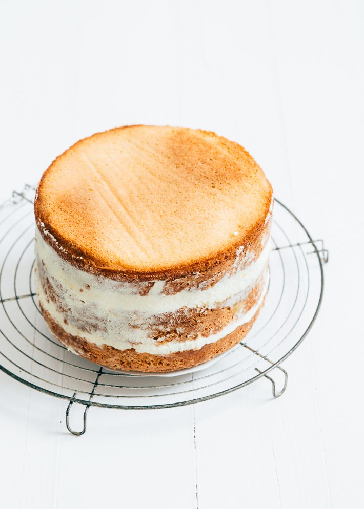 Citroen meringue cake