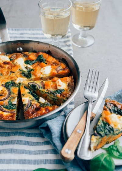 Zoete Aardappeltortilla Met Spinazie Uit Paulines Keuken 