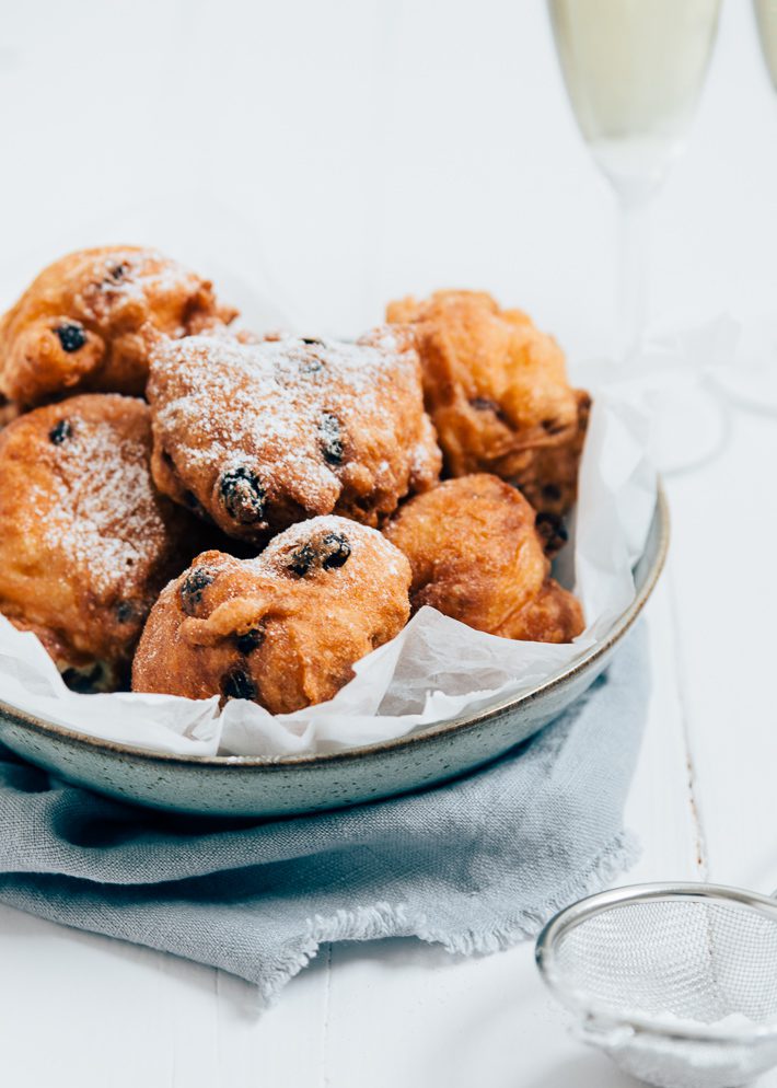 Rum rozijnen oliebollen