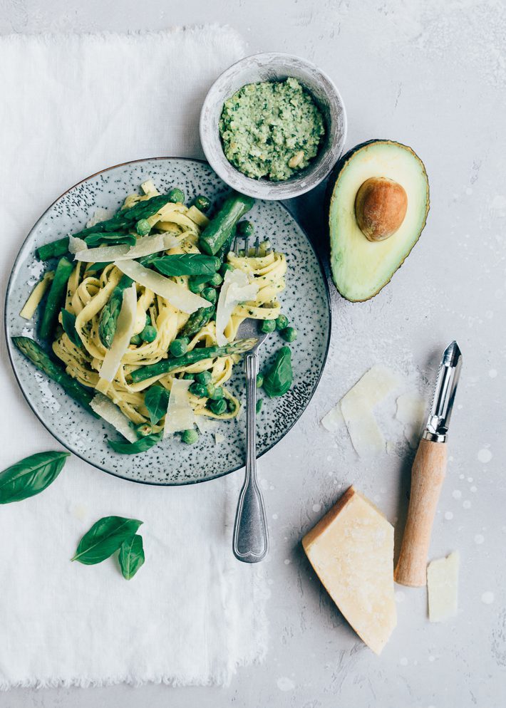 Recept Pasta met avocadopesto