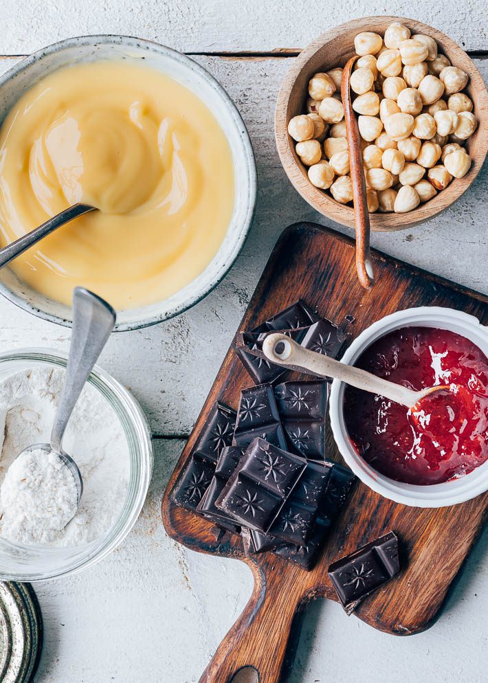 Brownies recept met vanillevla topping