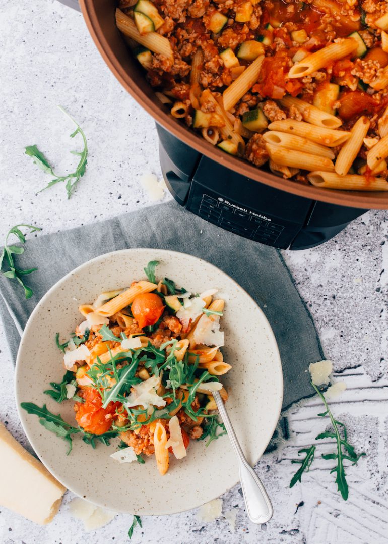 Slowcooker pasta Uit Paulines Keuken