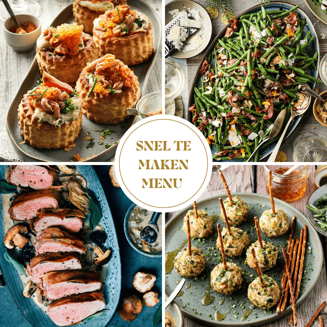 Snel kerstmenu