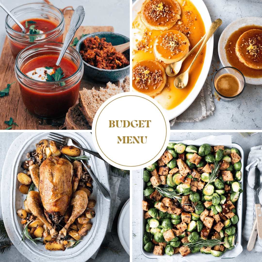 Budget kerstmenu