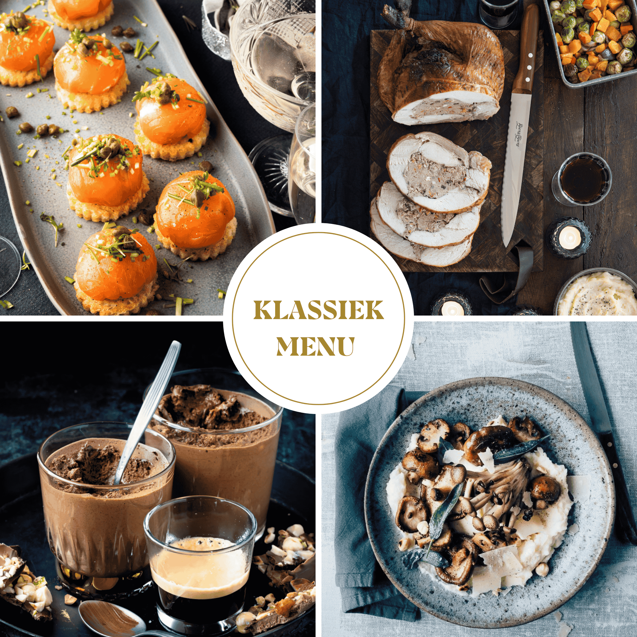 Klassiek kerstmenu
