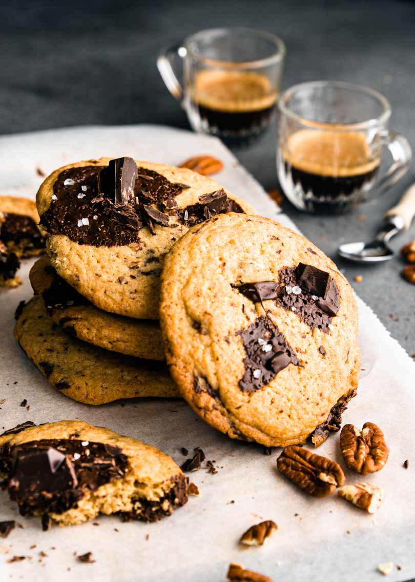 Espresso chocolate chip cookies